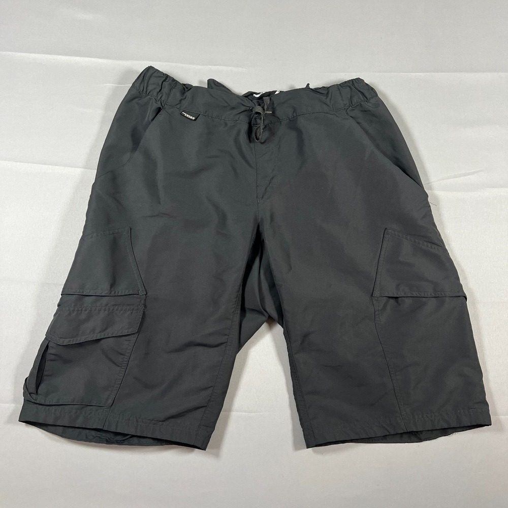 Fox Racing Mountain Bike Cargo Shorts Mens 36 Black Drawstring Waist Utility